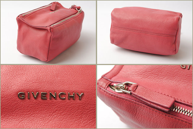 Givenchy Pandora Goat Skin Clutch Bag Pink