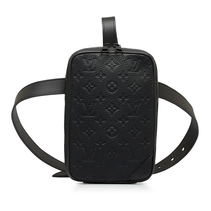 Louis Vuitton Monogram Utility Side Bag Shoulder Bag M53298 Black Leather