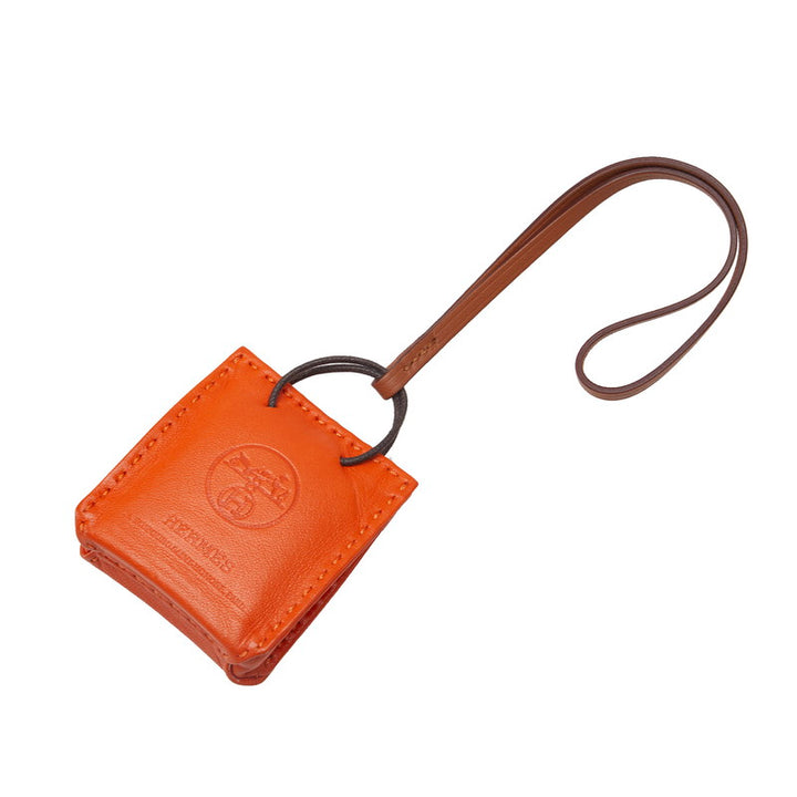 Hermes Anyo Milo Swift Shopper Charm Keychain in Excellent Condition