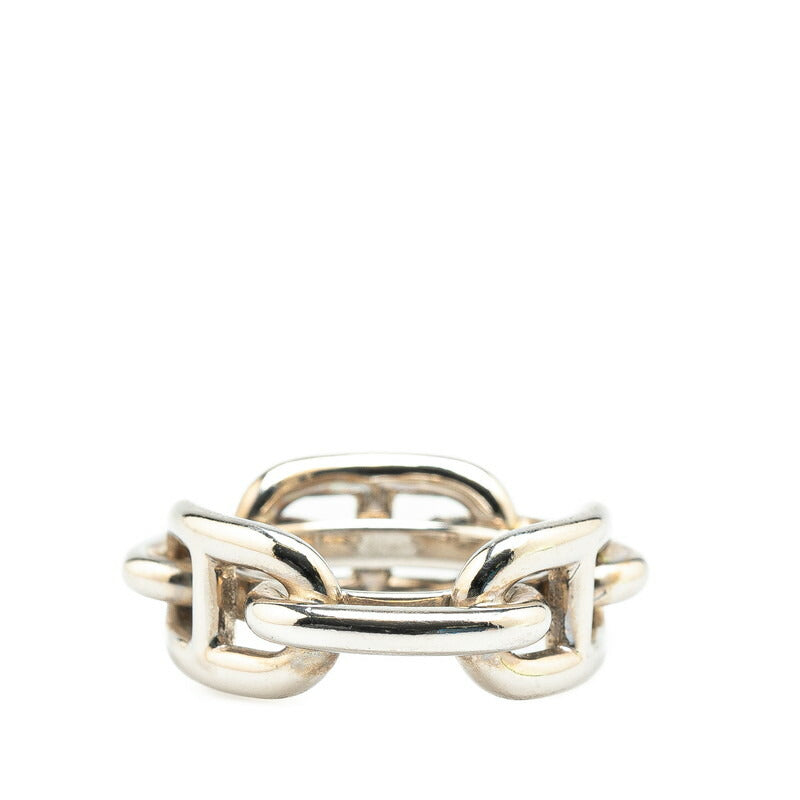 Hermes Silver Metal Scarf Ring