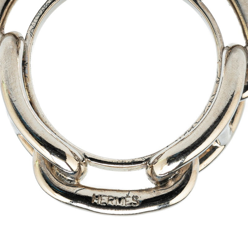 Hermes Silver Metal Scarf Ring