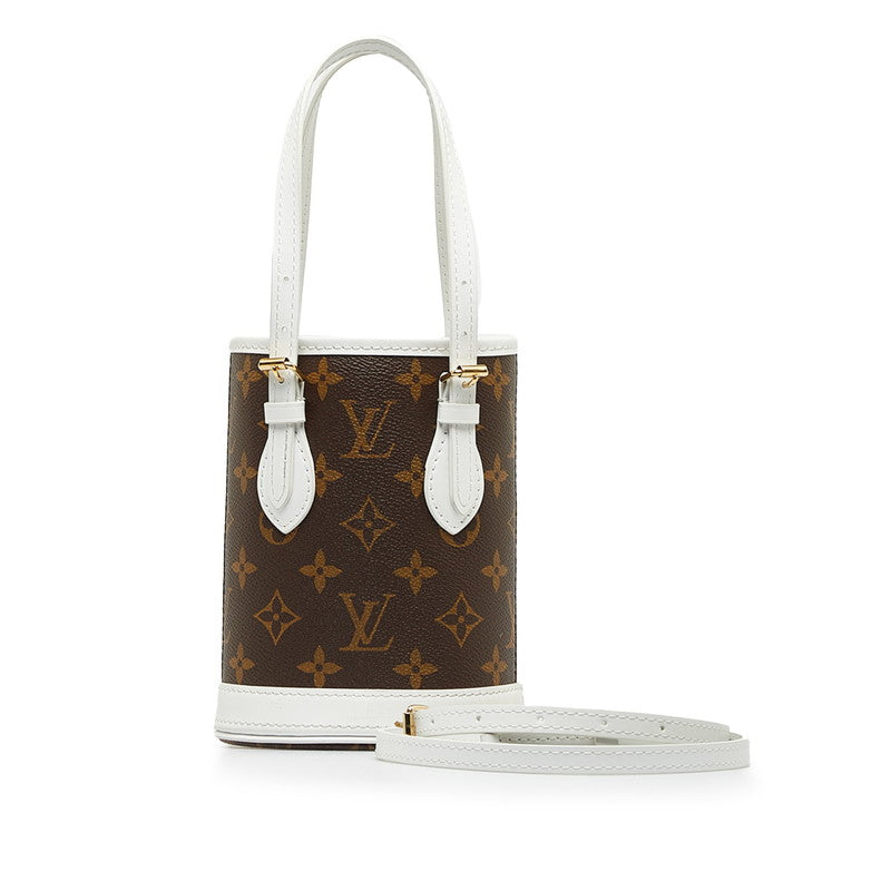 Louis Vuitton Monogram Nano Bucket Handbag M81489 in Very Good Condition