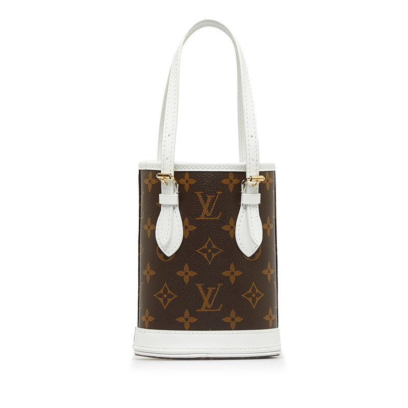 Louis Vuitton Monogram Nano Bucket Handbag M81489 in Very Good Condition