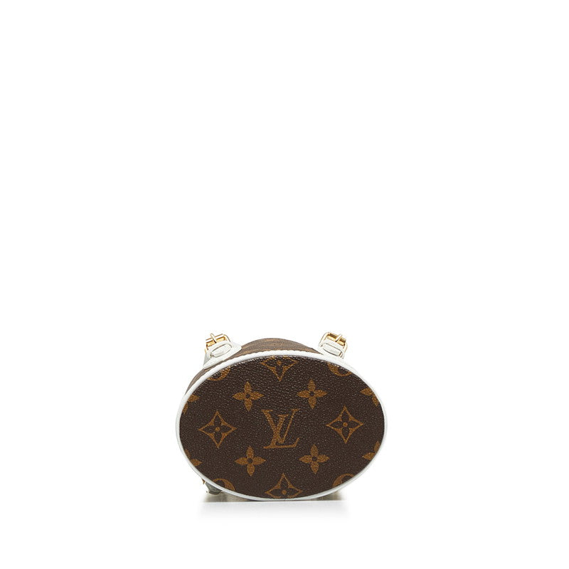 Louis Vuitton Monogram Nano Bucket Handbag M81489 in Very Good Condition