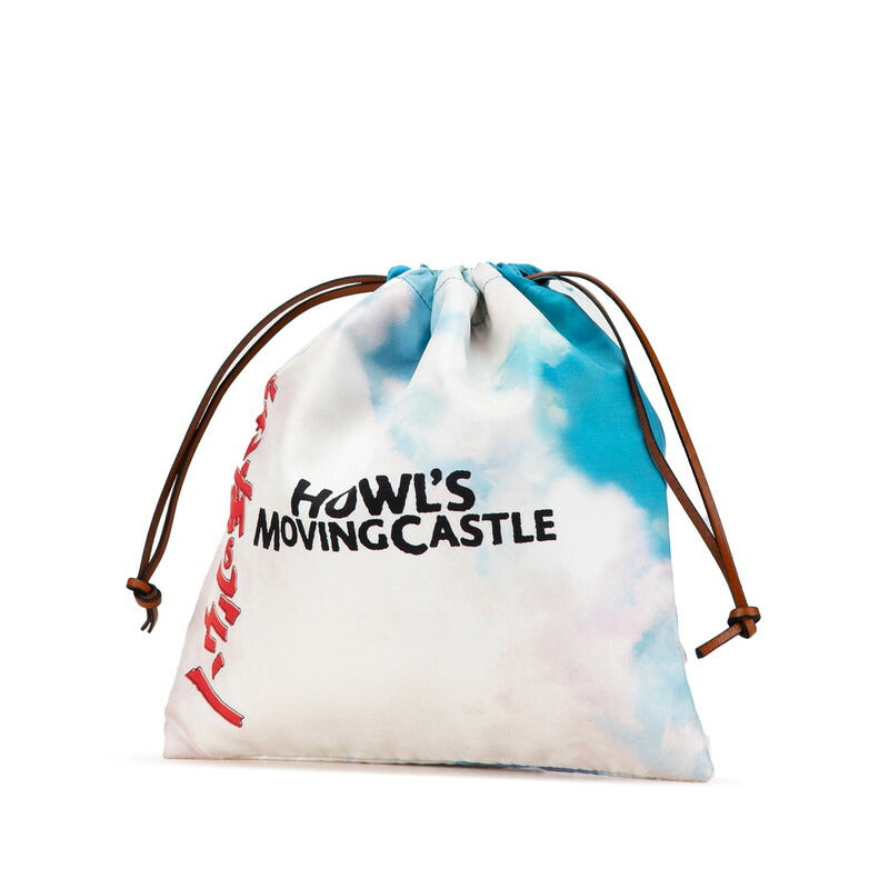 Loewe Howl's Moving Castle Canvas Leather Pouch