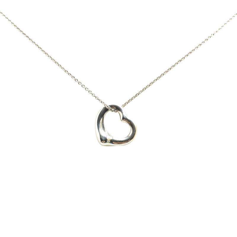 Tiffany & Co Open Heart Necklace Silver