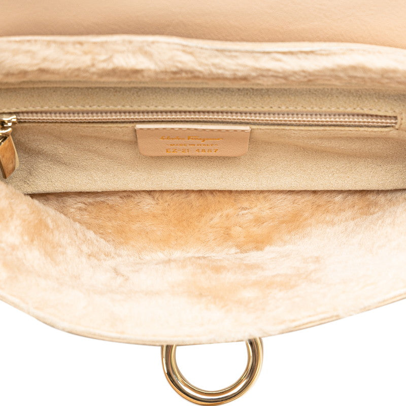 Salvatore Ferragamo Gancini Leather Shoulder Bag