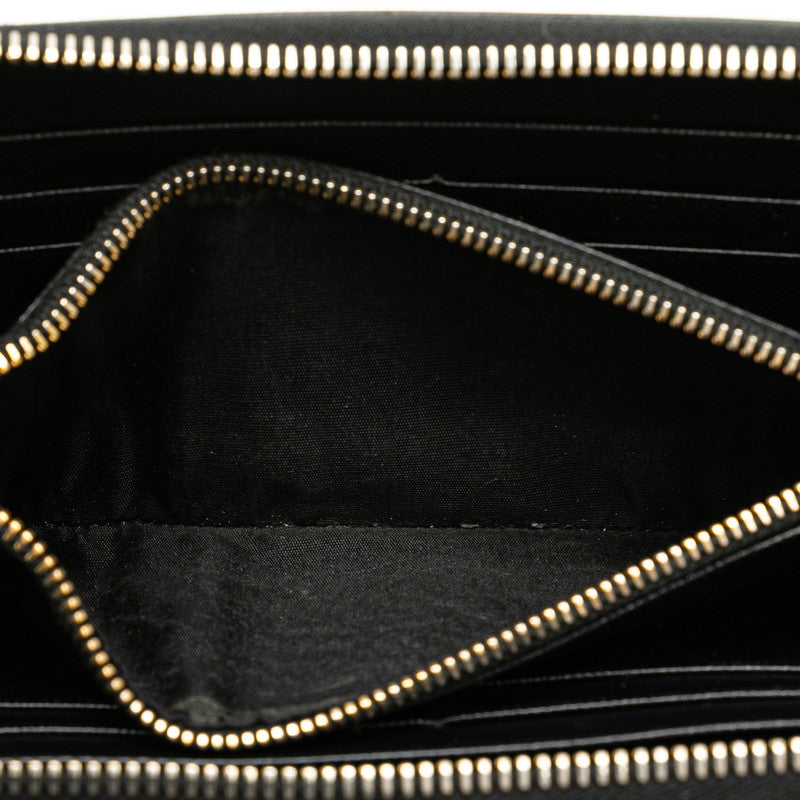 Prada Saffiano Leather Ribbon Zip Wallet