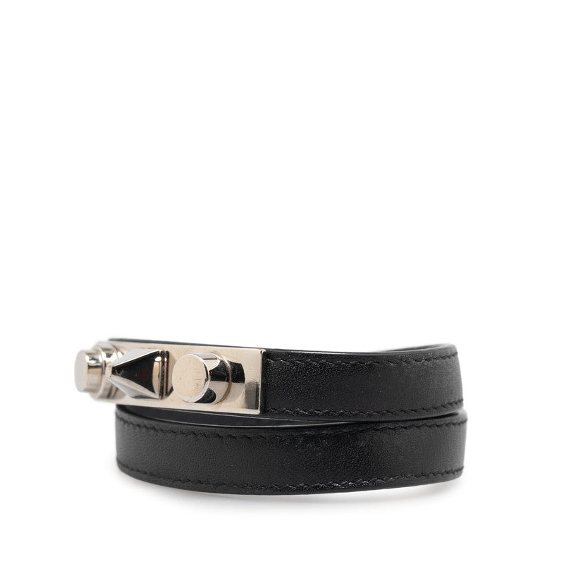 Saint Laurent Leather Double Wrap Bracelet 440697