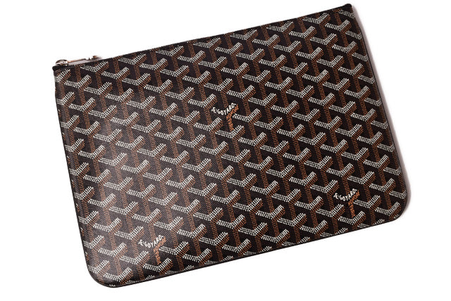 Goyard Clutch Bag Senat MM Black in Pristine Condition