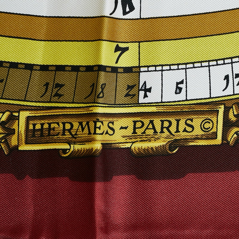 Hermes Silk Scarf Carré 90 Astrology DIES ET HORE in Great Condition