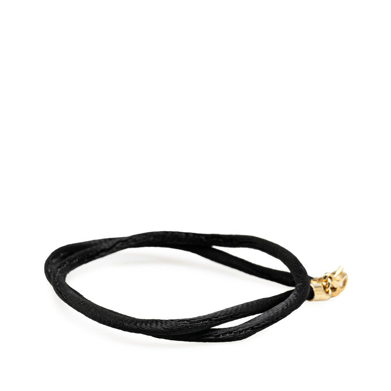 Dior CD Logo Necklace Choker Black Gold