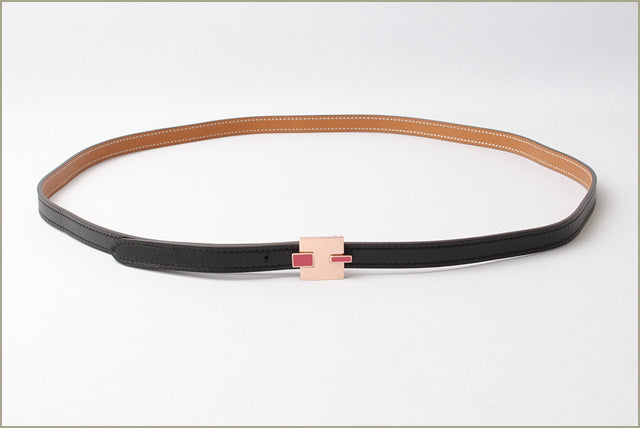 Hermes Reversible Belt Eileen Black/Brown