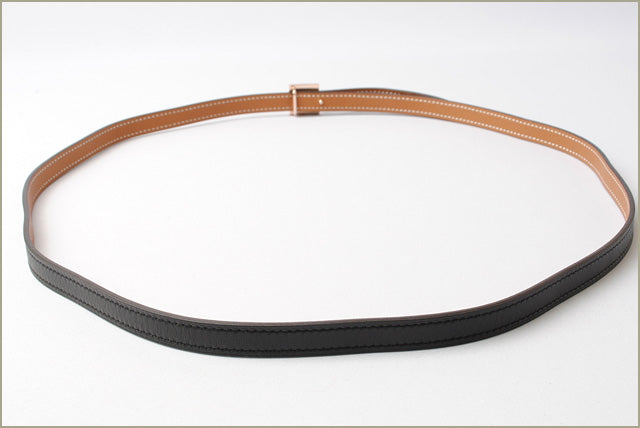 Hermes Reversible Belt Eileen Black/Brown