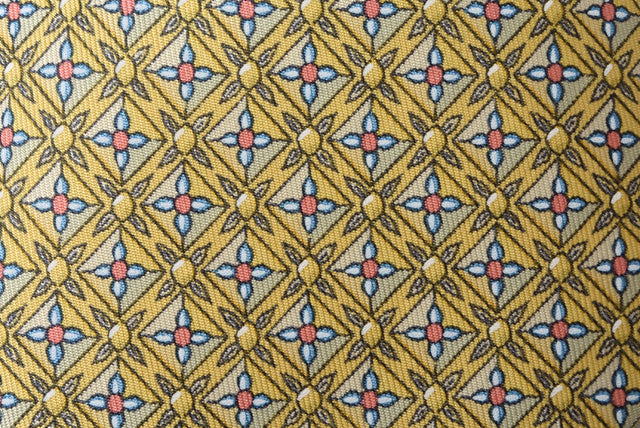 Hermes Silk 100% Tie Yellow/Light Blue