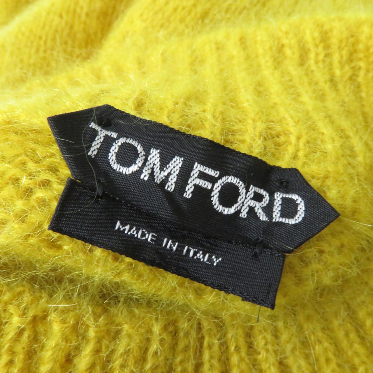 Tom Ford Mohair High Neck Sweater, Yellow, S