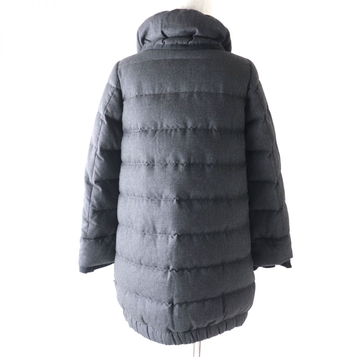 Moncler MADINE Wool Down Coat Women's Dark Gray