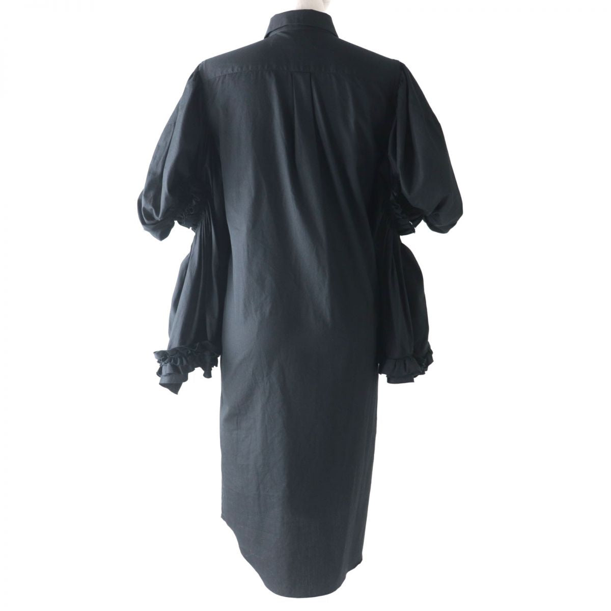 Comme des Garcons Cotton Shirt Dress Black XS