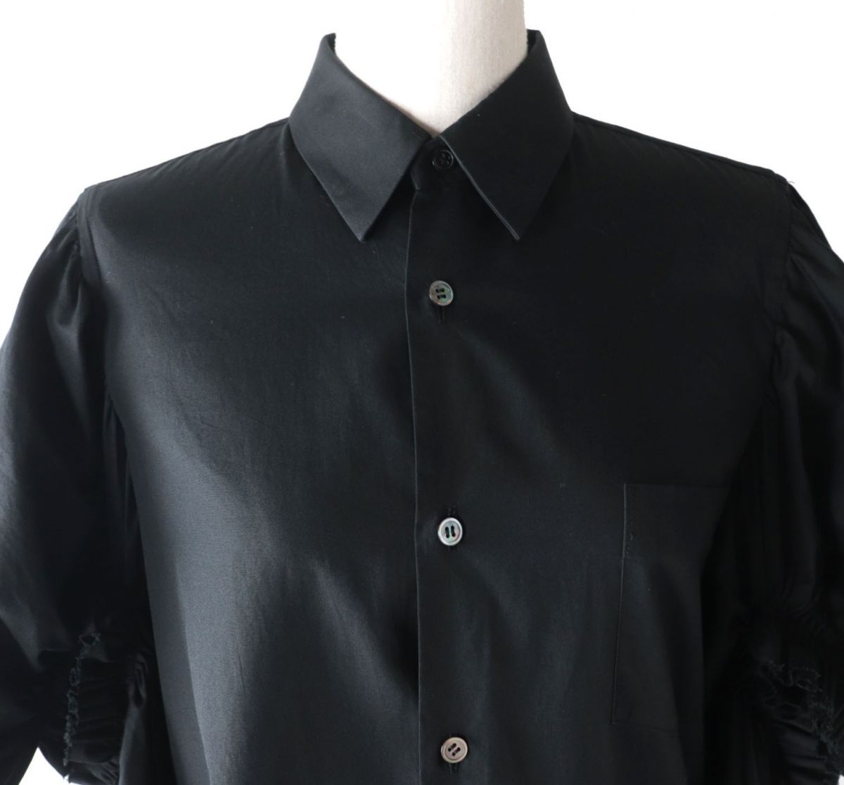 Comme des Garcons Cotton Shirt Dress Black XS