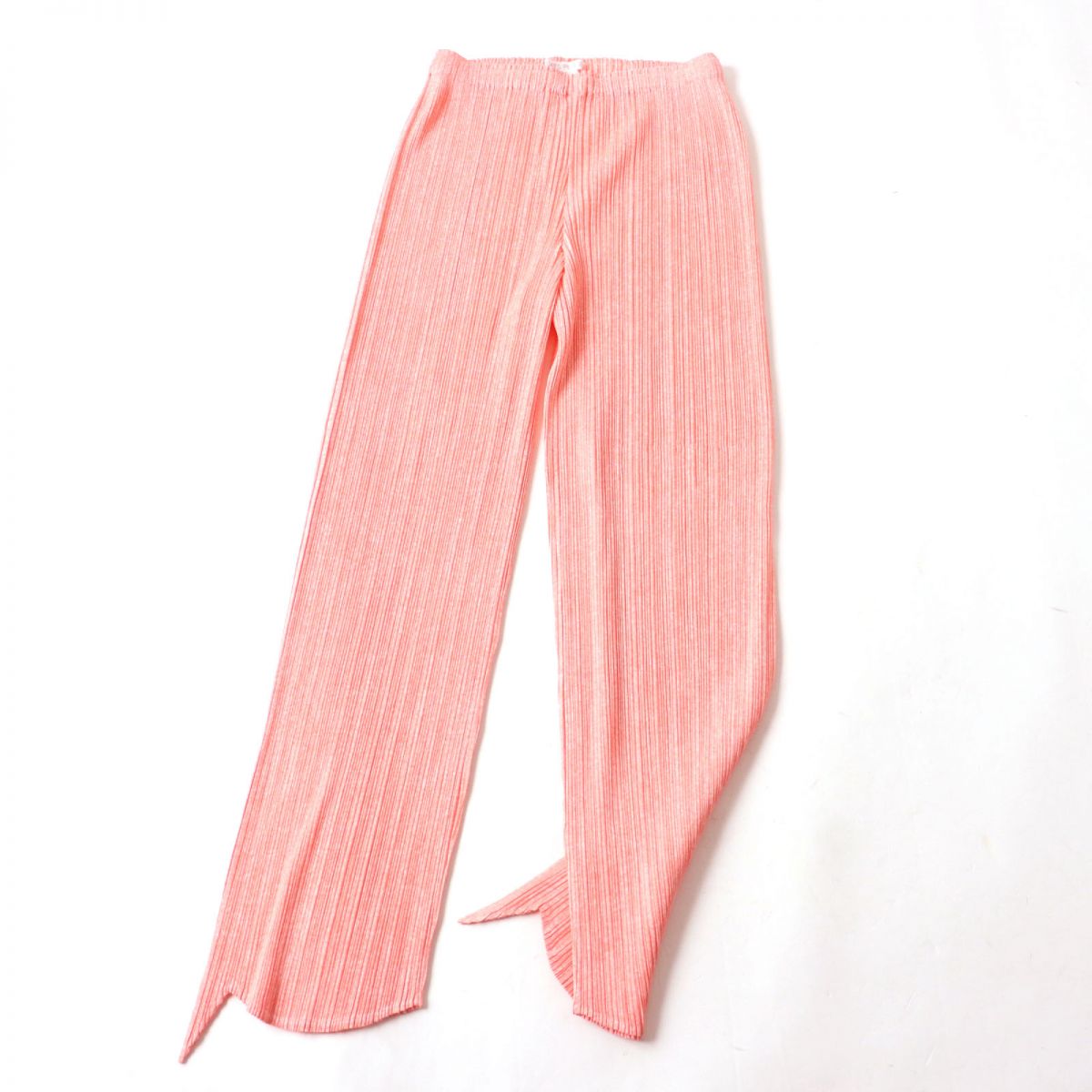 Issey Miyake Pleats Please Zigzag Hem Pants