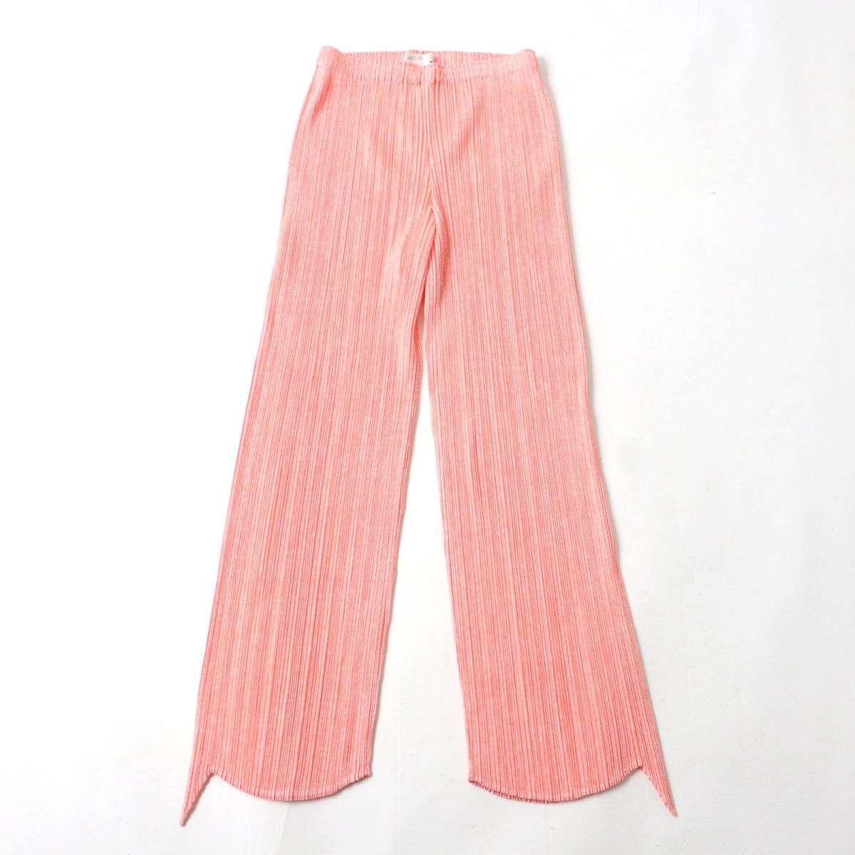 Issey Miyake Pleats Please Zigzag Hem Pants