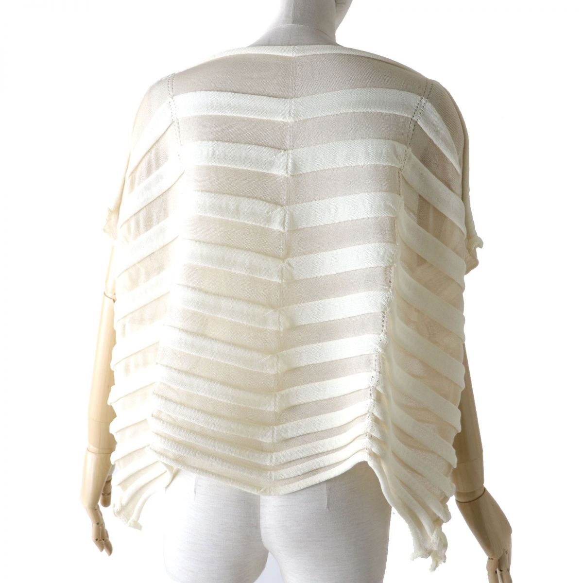 Issey Miyake JELLY KNIT Top Ivory 2