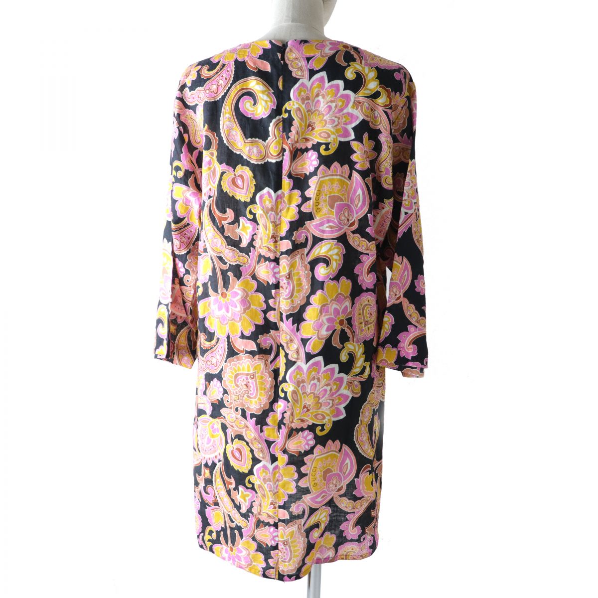 GUCCI Paisley G Logo Linen Dress 38