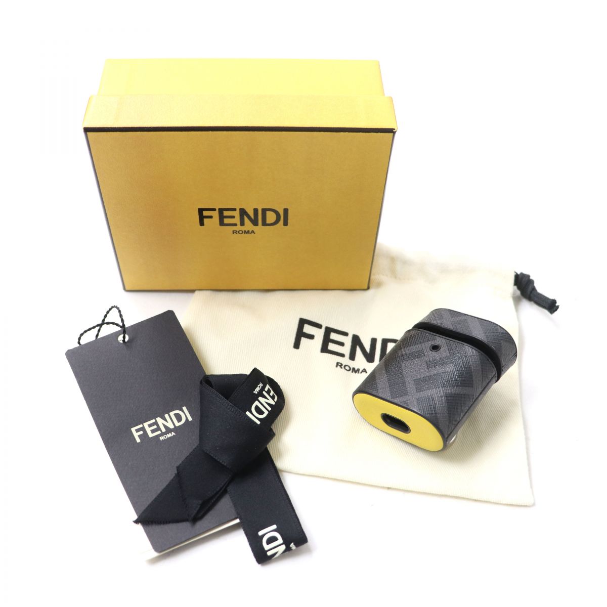 Fendi Zucca Leather AirPods Case 7AR987