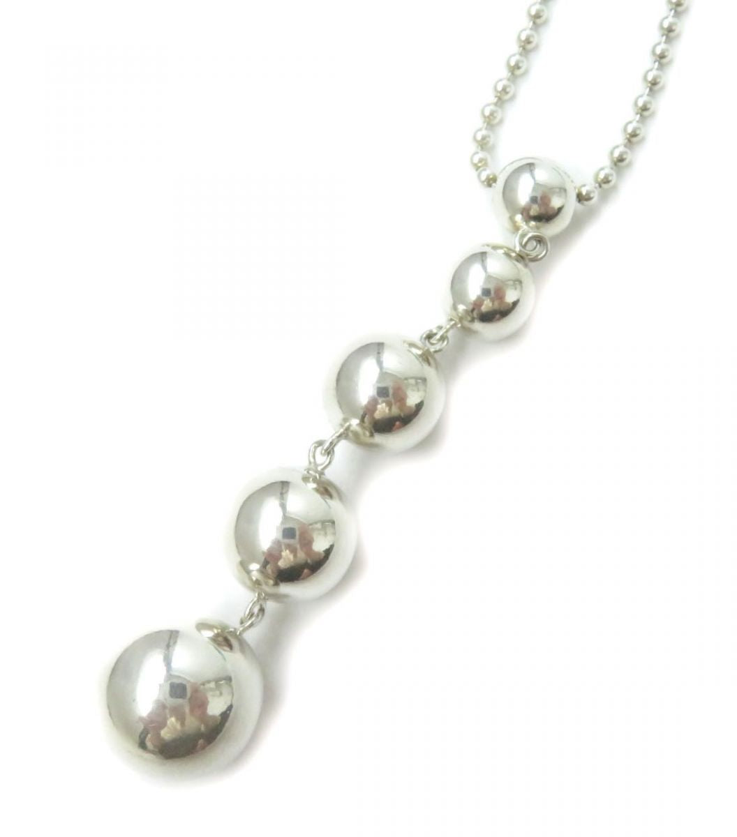 Tiffany & Co Silver Bead Ball Chain Pendant