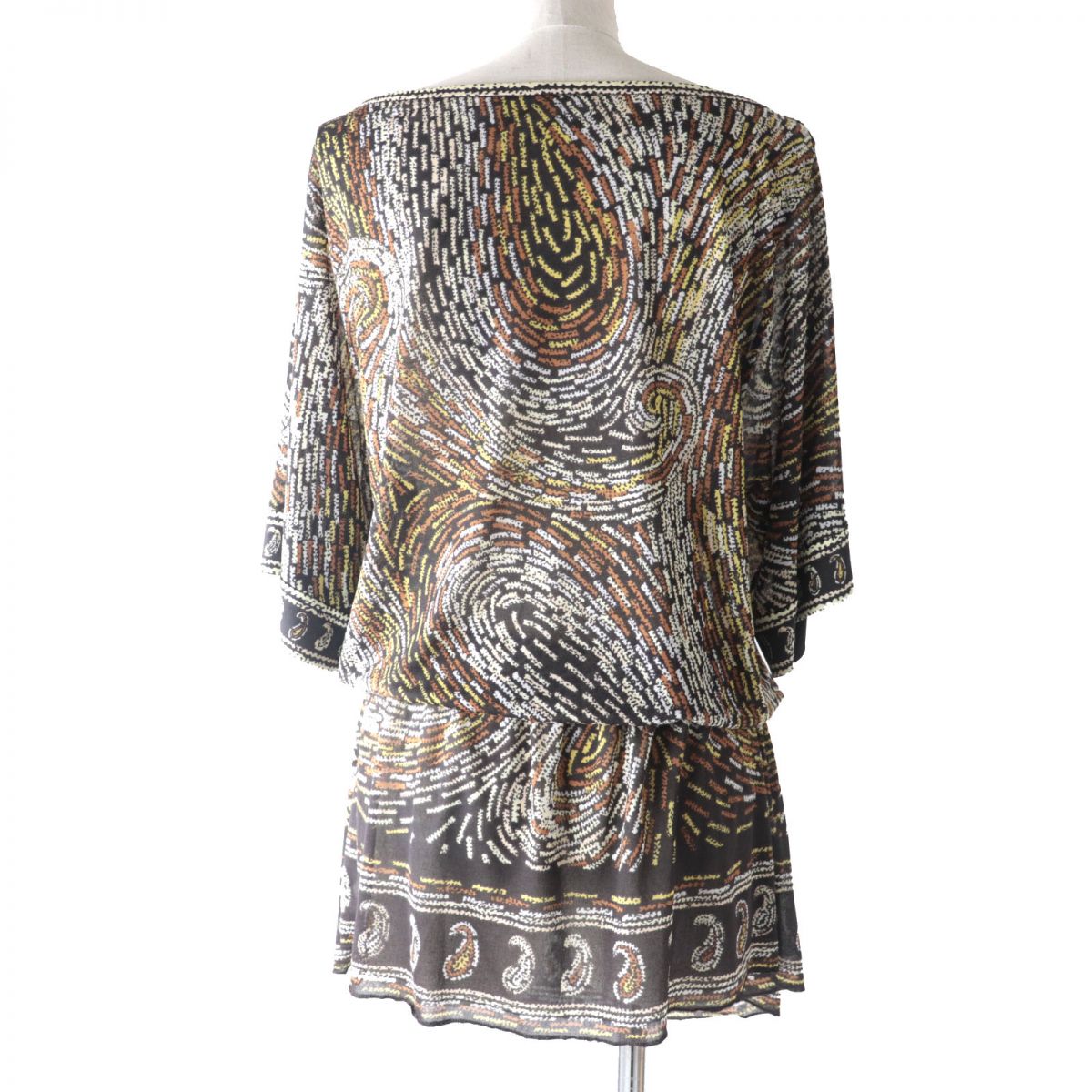 Leonard Fashion Print Boat Neck Tunic Top 38