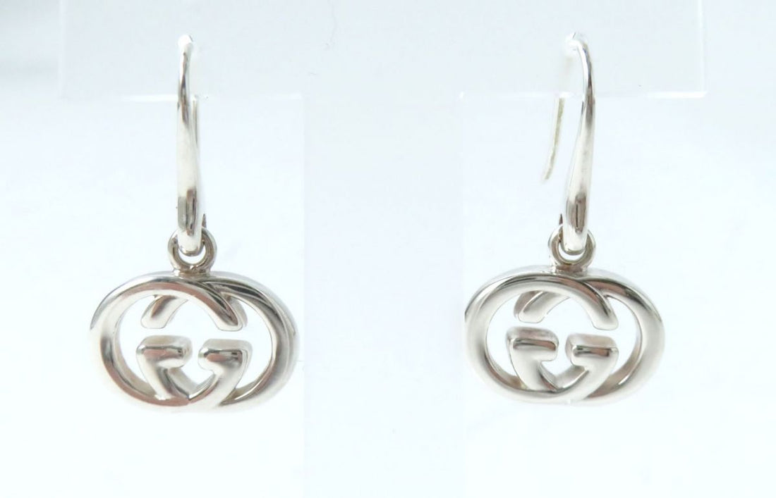 Gucci Silver Interlocking G Earrings 223321