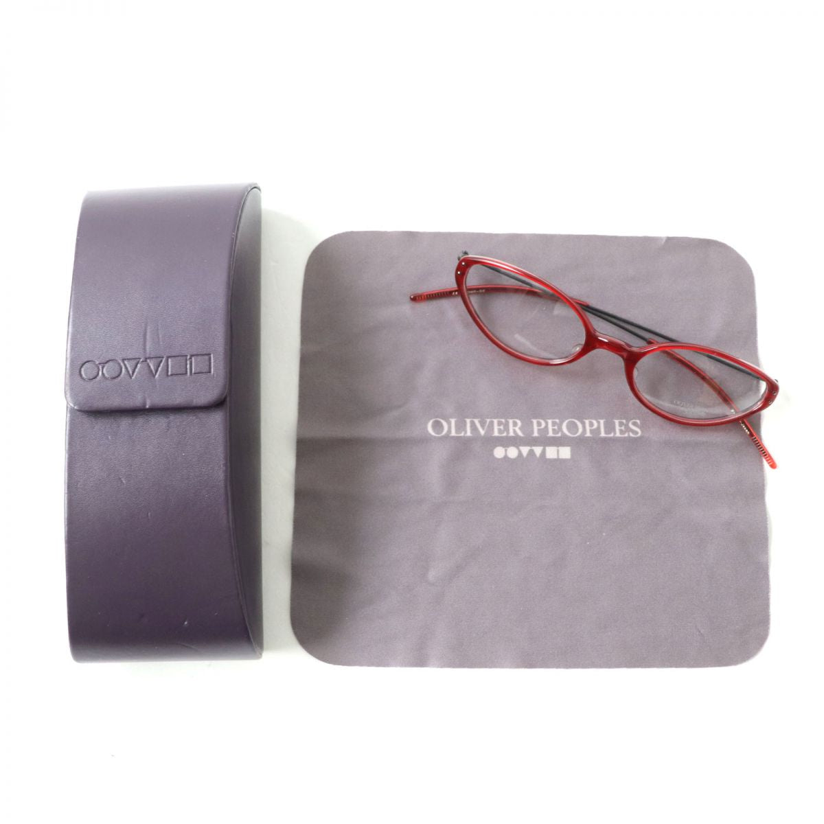 OLIVER PEOPLES CUOBR Glasses Red Black