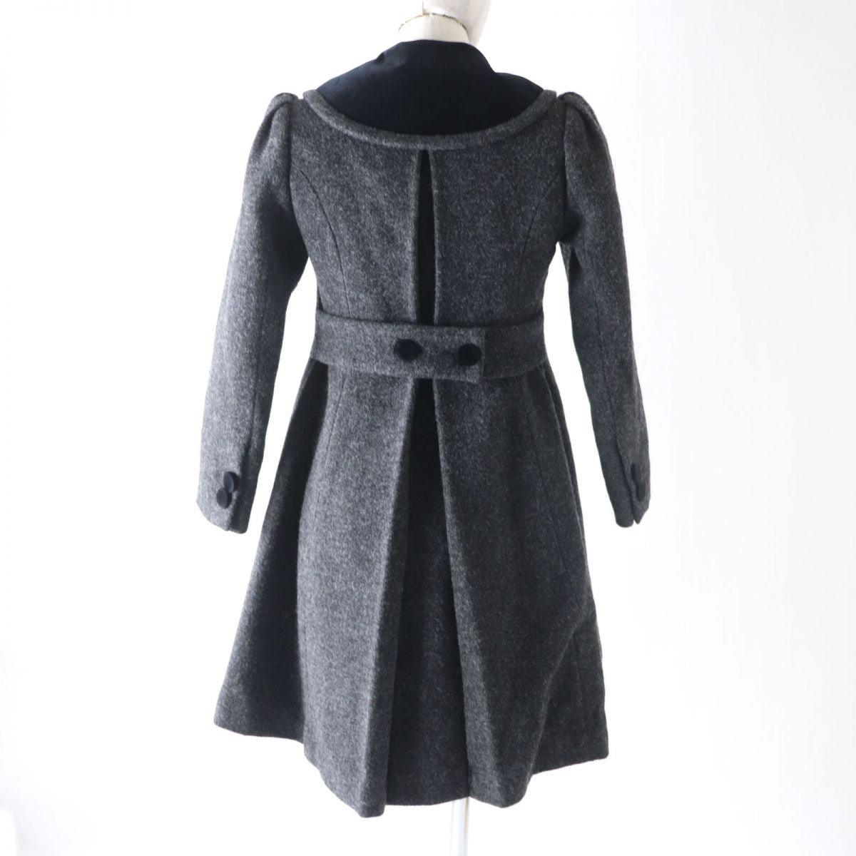 GUCCI Wool Coat 633355 Grey Black