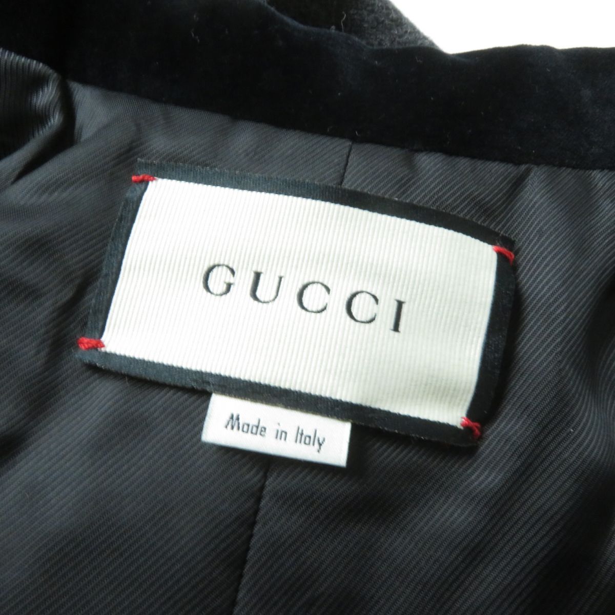 GUCCI Wool Coat 633355 Grey Black