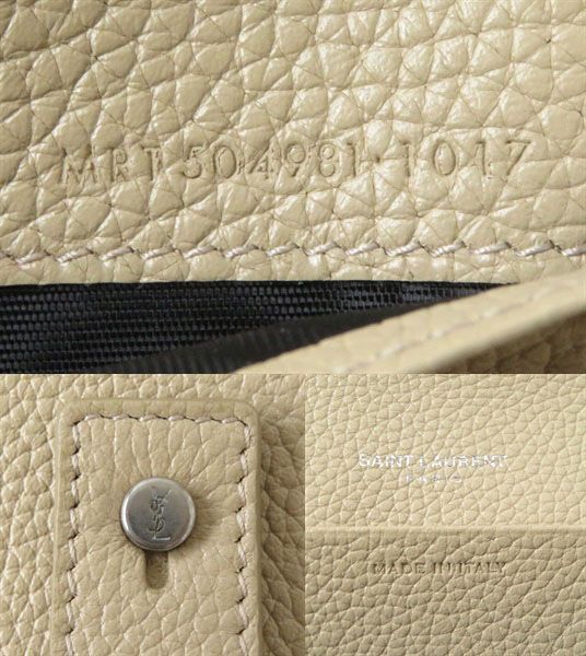 Saint Laurent Sac du Jour Wallet Beige