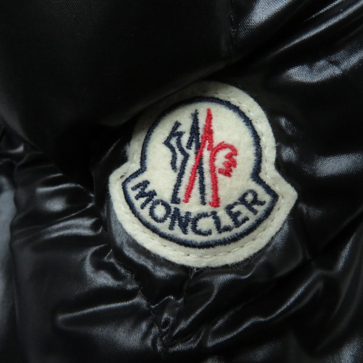 Moncler AKEBIA Logo Hooded Down Jacket Black