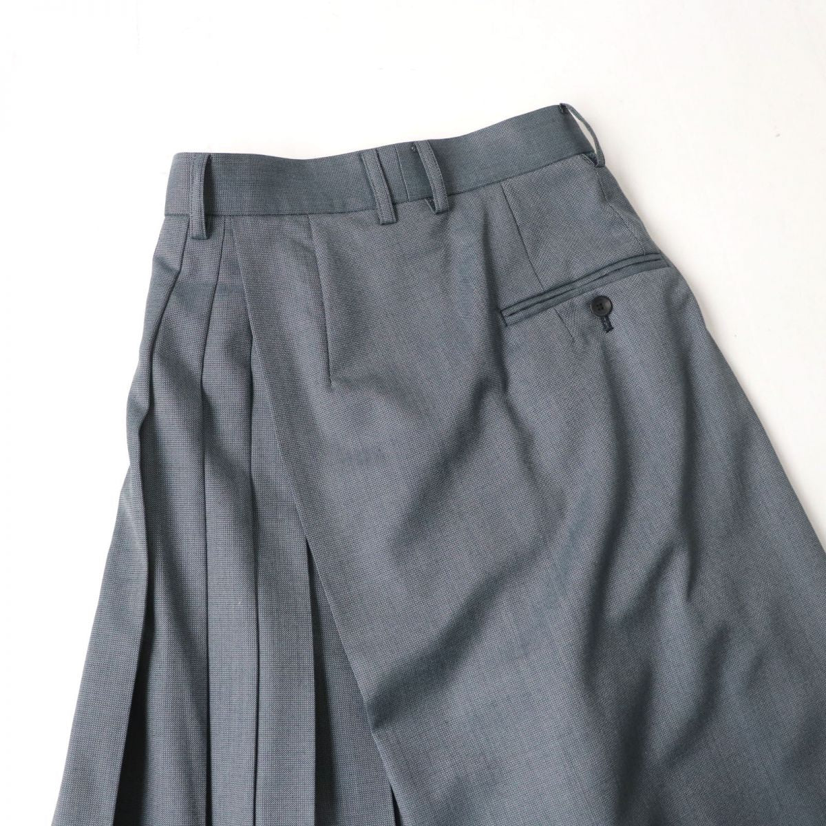 Beautiful People Wool Silk Wrap Skirt Pants Grey