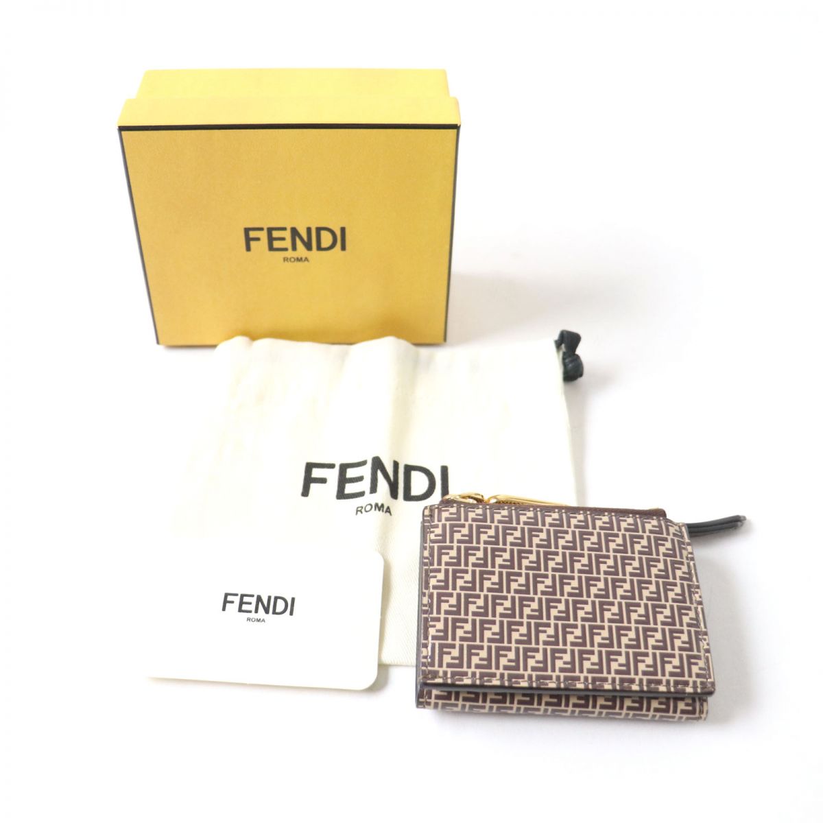 Fendi Liberty Stampa Orlock Compact Wallet