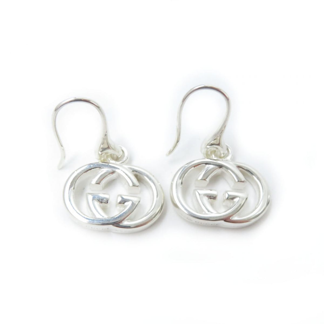 Gucci Interlocking G AG925 Earrings Silver