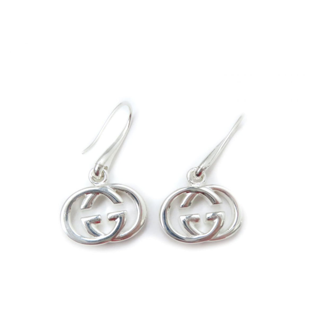 Gucci Interlocking G AG925 Earrings Silver