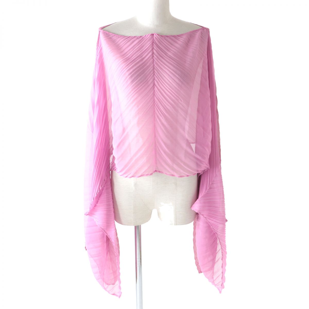 Issey Miyake Pleats Please Poncho Pink