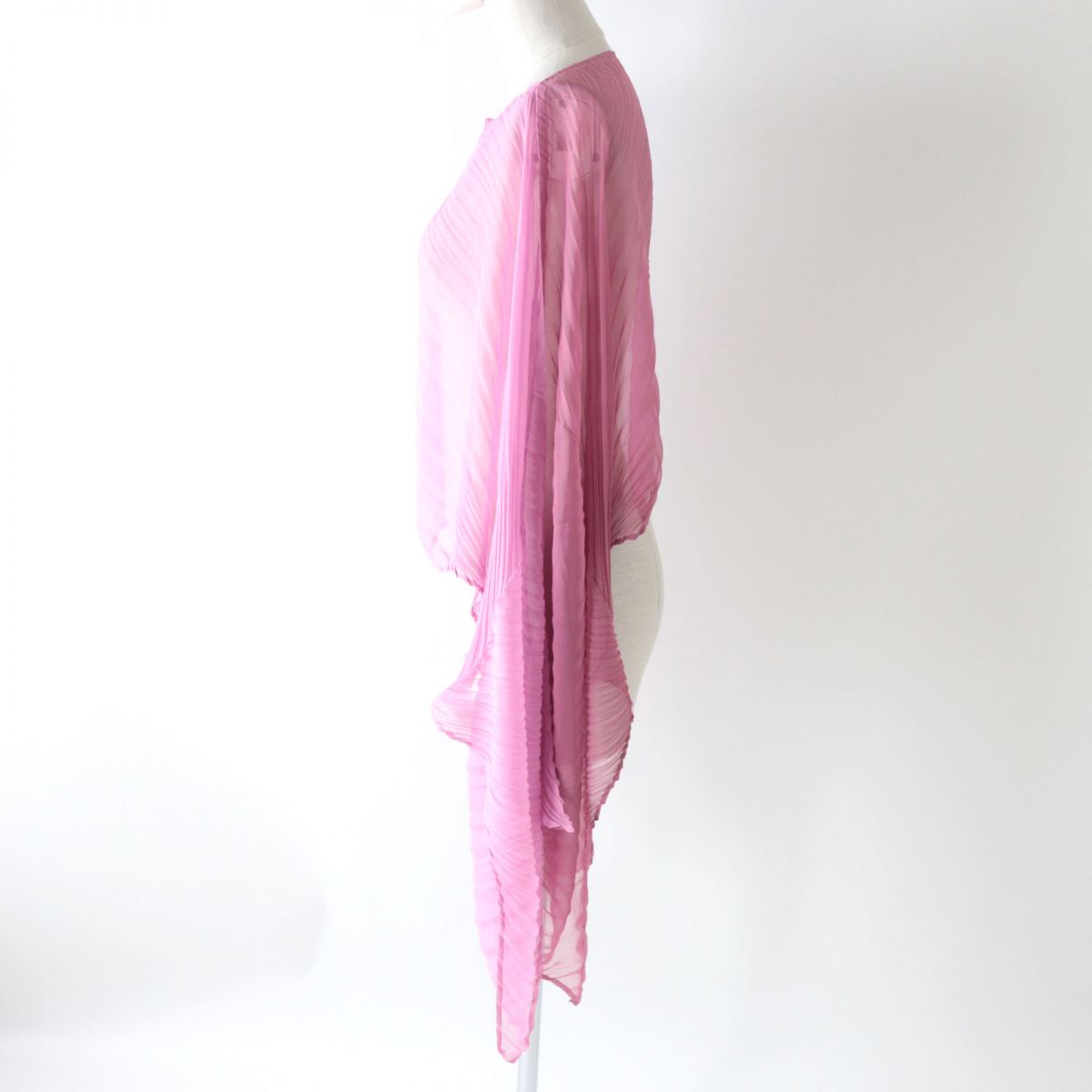 Issey Miyake Pleats Please Poncho Pink