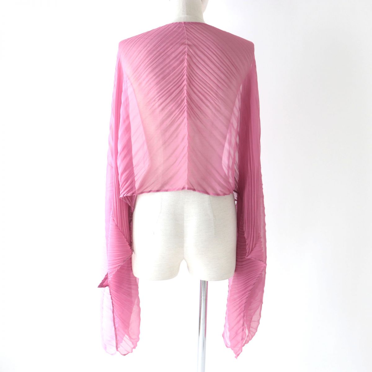 Issey Miyake Pleats Please Poncho Pink