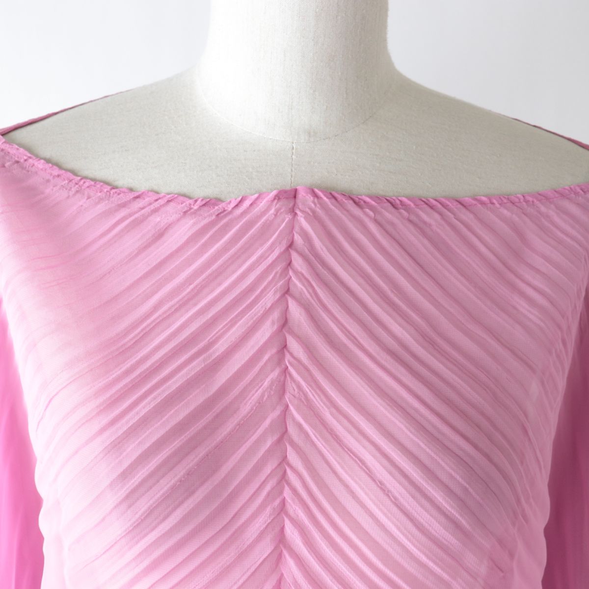 Issey Miyake Pleats Please Poncho Pink