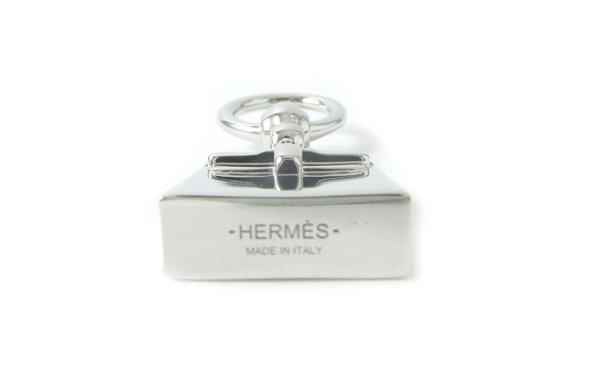 HERMES Kelly Amulet Pendant Necklace Silver