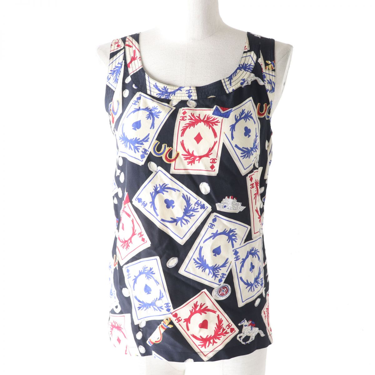 Chanel COCO Mark Button Sleeveless Top