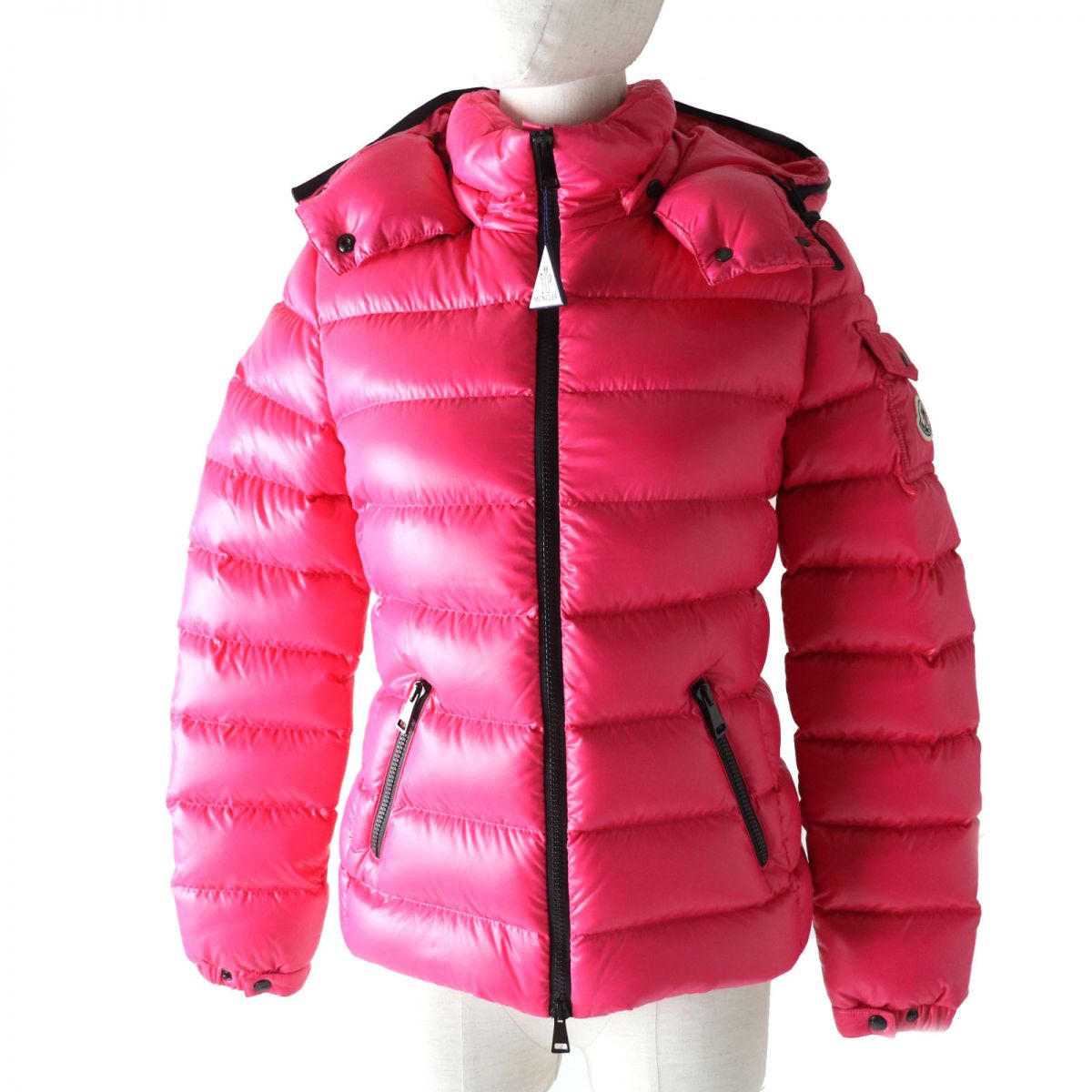 Moncler Bady Zip Up Down Jacket Pink