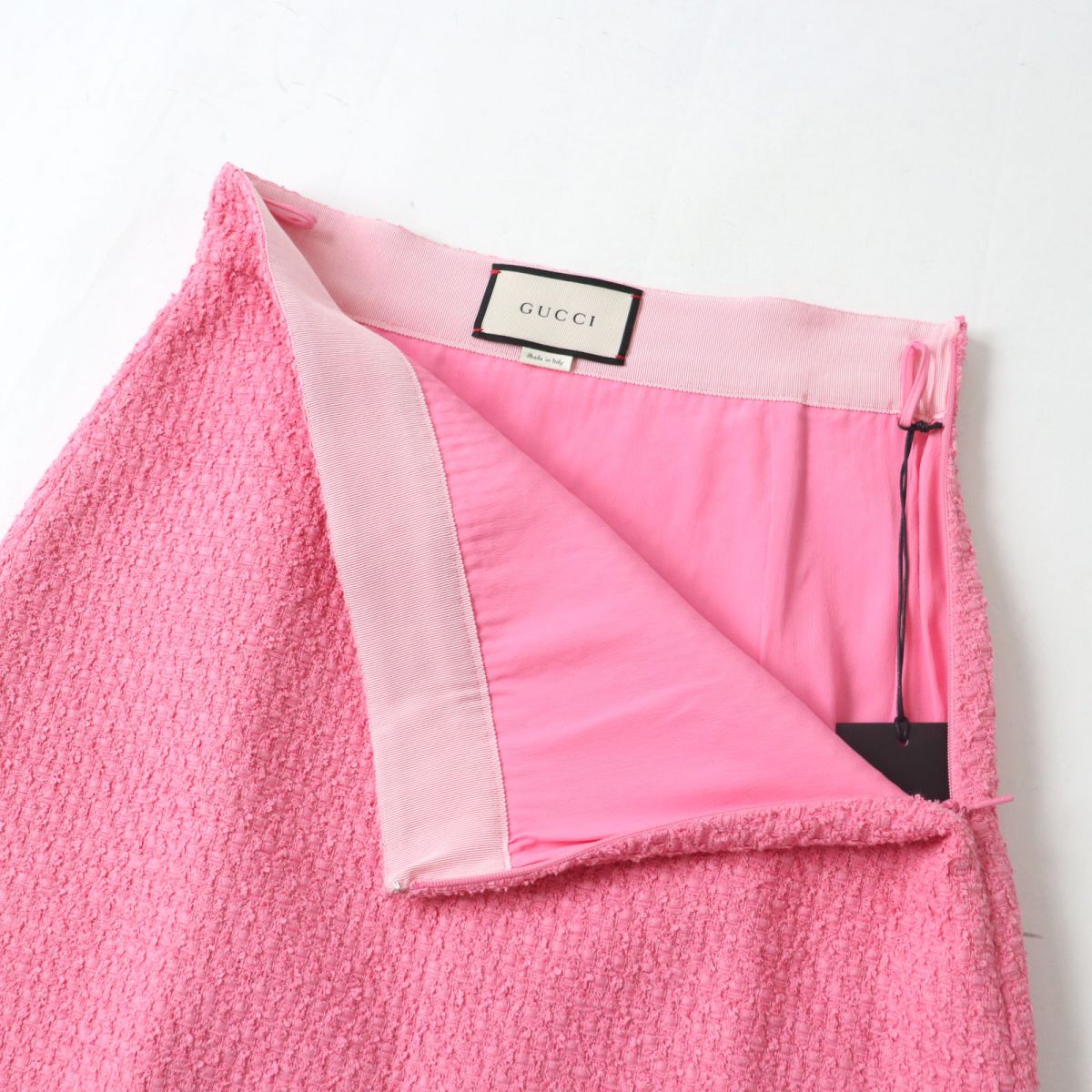 Gucci Tweed Skirt 481219 Pink