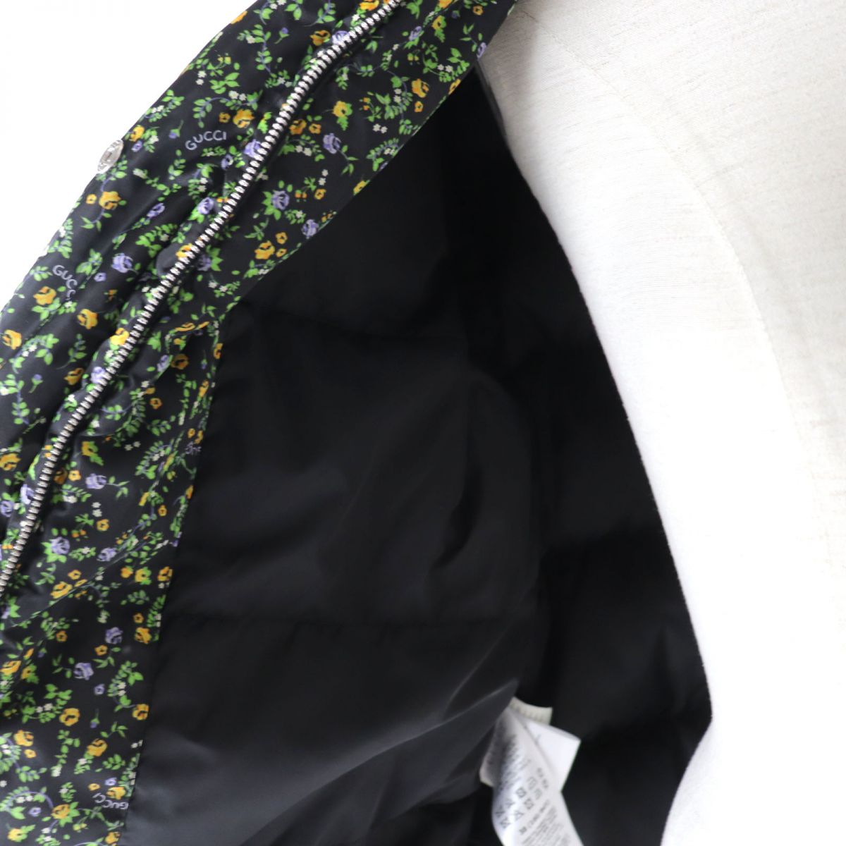 GUCCI Flower Print Down Jacket Multicolor