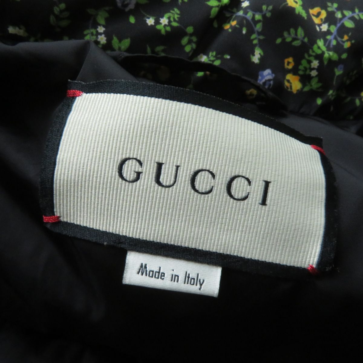 GUCCI Flower Print Down Jacket Multicolor